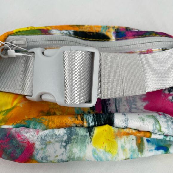 NEW Lululemon Belt Bag EBB No Limits White Multi Zip Pockets Longer Fit Strap 1L - Picture 6 of 13